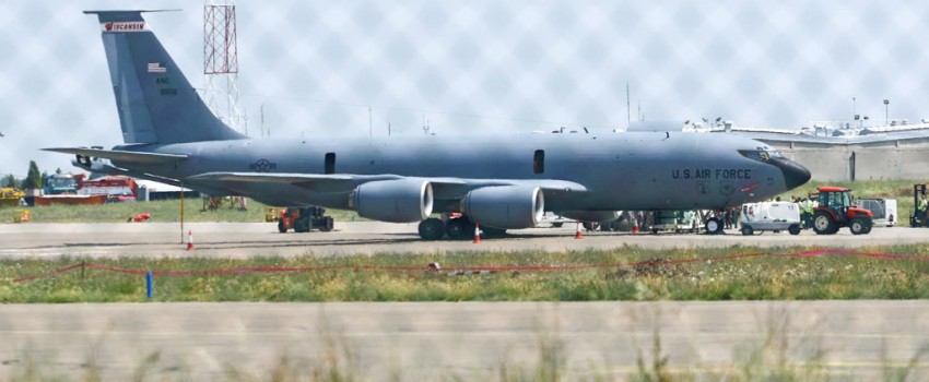 Leteći tanker USAF-a KC-135R jutros u Beogradu