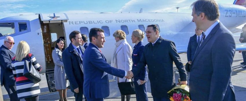 Novi naziv Republike Makedonije na Vladinom Learjet 60 avionu