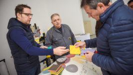 Prezentacija proizvoda za čišćenje aviona kompanije SIA u beogradskom Aviostaru