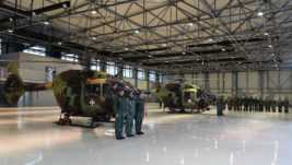 Obilazak novog hangara na vojnom delu aerodroma u Nišu