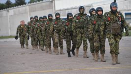 [VIDEO] Padobranci 63. brigade sinoć izveli grupni skok sa preletom i ličnim naoružanjem sa 4500 metara