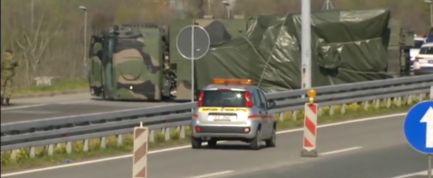 Kod Ostružničkog mosta se prevrnulo borbeno oruđe artiljerijsko-raketnog sistema Pancir Vojske Srbije