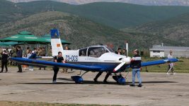 Šumski požari u Makedoniji: Zlin 143L Agencije za civilno vazduhoplovstvo uključen u nadzor požara iz vazduha, zajedno sa Hermes dronovima