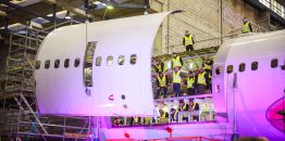 Prvo „kargo sečenje“ Boinga 767 u Evropi: Jat Tehnika svečano obeležila početak radova na svojoj prvoj konverziji putničkog u kargo avion