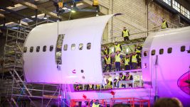 Prvo „kargo sečenje“ Boinga 767 u Evropi: Jat Tehnika svečano obeležila početak radova na svojoj prvoj konverziji putničkog u kargo avion